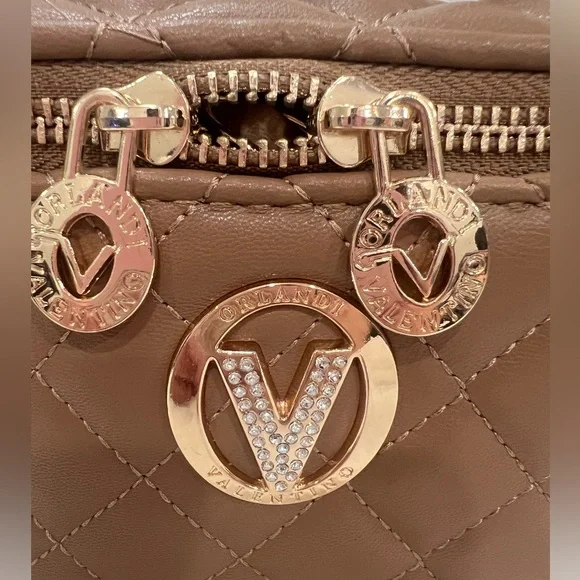 Valentino Orlandi Brown and Gold Mini Bag with Chain Strap NWOT - Picture 5 of 5